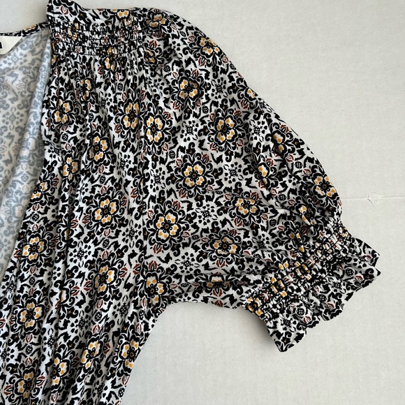 Boden Dress Women's Black Opulent Pome Ruffle Wrap Jersey Mini 4R - Picture 11 of 13